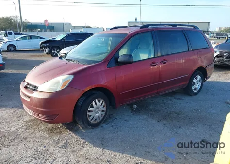 2005 Toyota Sienna Le z USA, uszkodzony, nr VIN 5TDZA23C35S366643